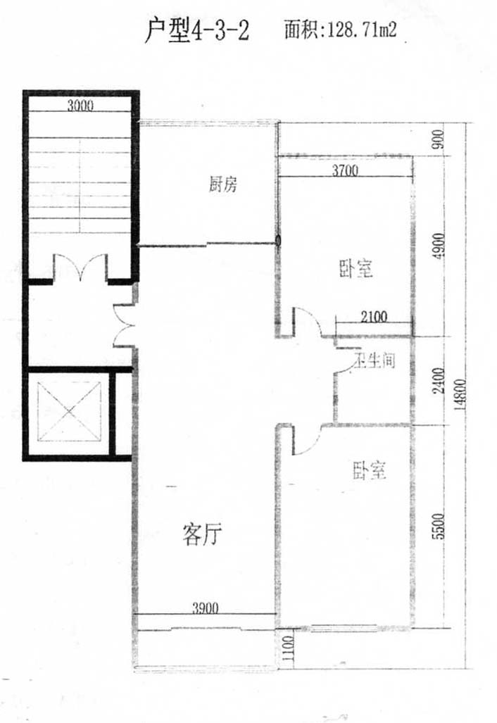 鸭绿江街三和园 128.71平方米